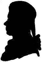 Mozart Silhouette by Loschenkohl (1785)