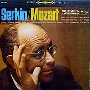 Rudolf Serkin and the Marlboro Festival Orchestra led by Alexander Schneider (Columbia LP cover)